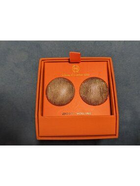 House Of Harlow 1960 Gold-Tone Textured Dome Earrings Lead-Safe Nickel-Free